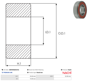 Roulement ABE9038(NACHI)