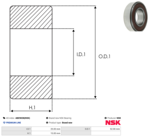 Roulement ABE9038(NSK)