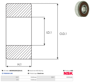 Roulement ABE9005(NSK)(BULK)