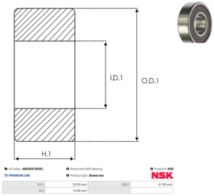 Roulement ABE9047(NSK)