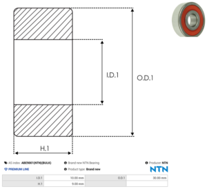 Roulement ABE9001(NTN)(BULK)