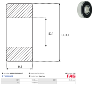 Roulement ABE9003(FAG)(BULK)