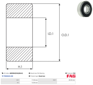 Roulement ABE9004(FAG)(BULK)