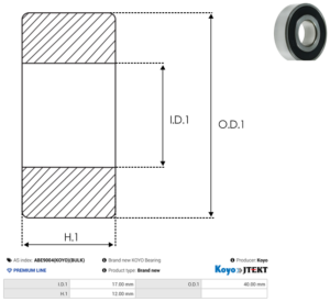 Roulement ABE9004(KOYO)(BULK)