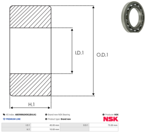Roulement ABE9086(NSK)(BULK)