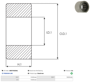 Roulement ABE9100(INA)