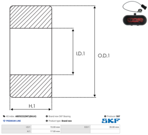 Roulement ABE9222(SKF)(BULK)