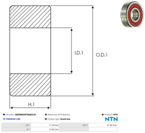 Roulement ABE9006(NTN)(BULK)