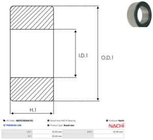Roulement ABE9238(NACHI)