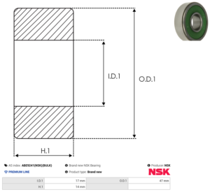Roulement ABE9241(NSK)(BULK)