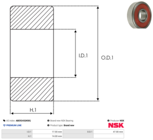 Roulement ABE9243(NSK)