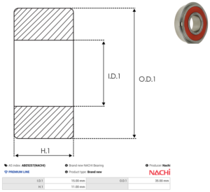 Roulement ABE9257(NACHI)