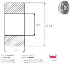 Roulement ABE9155(NSK)