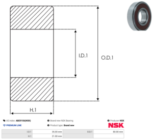 Roulement ABE9156(NSK)