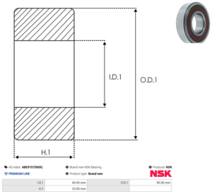 Roulement ABE9157(NSK)
