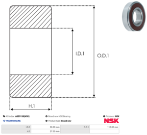 Roulement ABE9158(NSK)