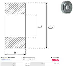 Roulement ABE9160(NSK)