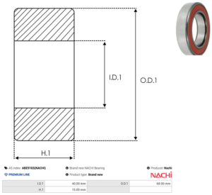 Roulement ABE9165(NACHI)