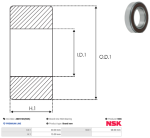 Roulement ABE9165(NSK)