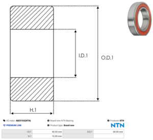 Roulement ABE9165(NTN)