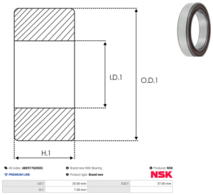 Roulement ABE9176(NSK)