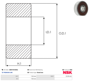 Roulement ABE9187(NSK)