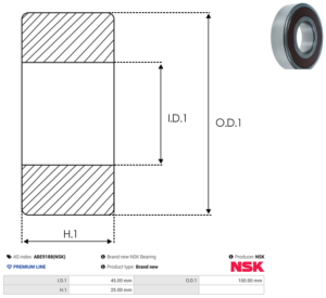 Roulement ABE9188(NSK)