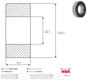 Roulement ABE9117(NSK)