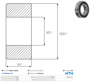 Roulement ABE9117(NTN)