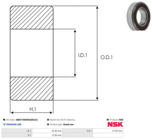 Roulement ABE9139(NSK)(BULK)