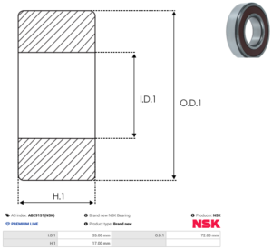 Roulement ABE9151(NSK)