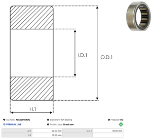 Roulement ABE9009(INA)