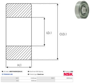 Roulement ABE9194(NSK)(BULK)