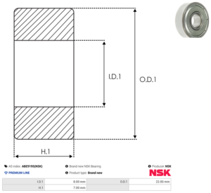 Roulement ABE9195(NSK)