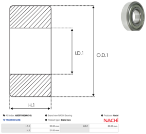 Roulement ABE9198(NACHI)