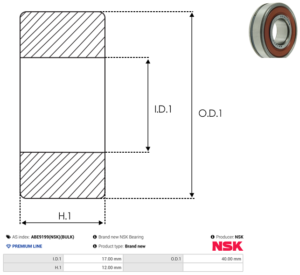 Roulement ABE9199(NSK)(BULK)