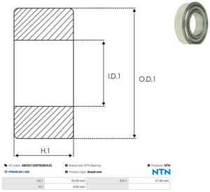 Roulement ABE9212(NTN)(BULK)