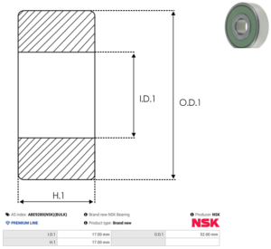 Roulement ABE9280(NSK)(BULK)
