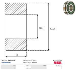 Roulement ABE9077(NSK)