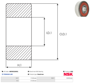 Roulement ABE9025(NSK)
