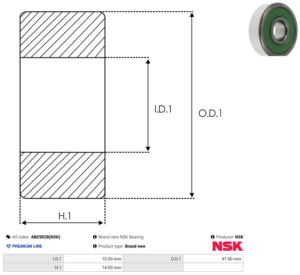 Roulement ABE9028(NSK)