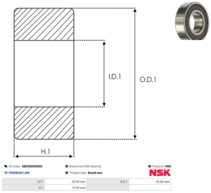 Roulement ABE9035(NSK)