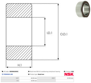 Roulement CBE9005(NSK)