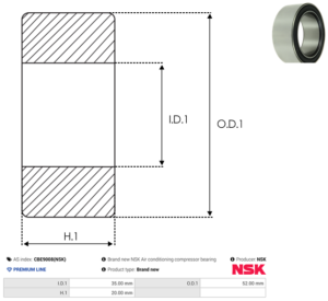 Roulement CBE9008(NSK)