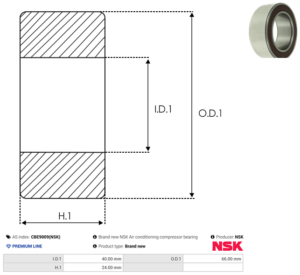 Roulement CBE9009(NSK)