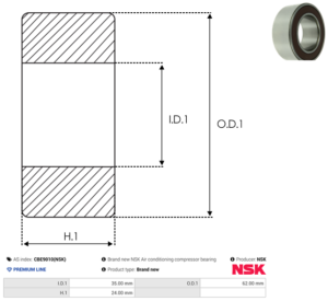 Roulement CBE9010(NSK)