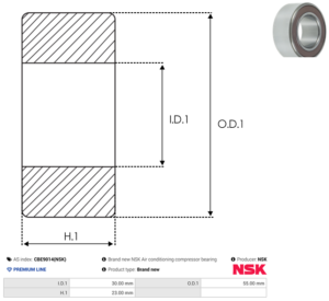 Roulement CBE9014(NSK)