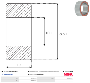 Roulement CBE9015(NSK)