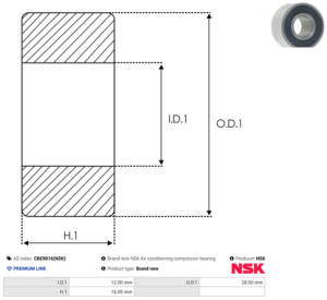 Roulement CBE9016(NSK)