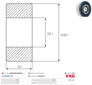 Roulement ABE9018(FAG)(BULK)